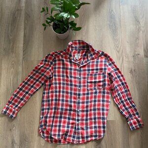 TNA Red Light Flannel Style Button Down Shirt